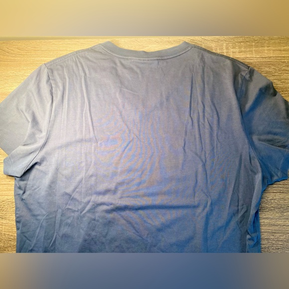 Burberry Men’s Dark Blue V-Neck T-Shirt - Picture 4 of 4